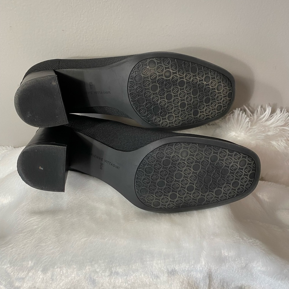 Adrienne VITTADINI Black Block Heels 
Size 9 1/2 M - Picture 7 of 8